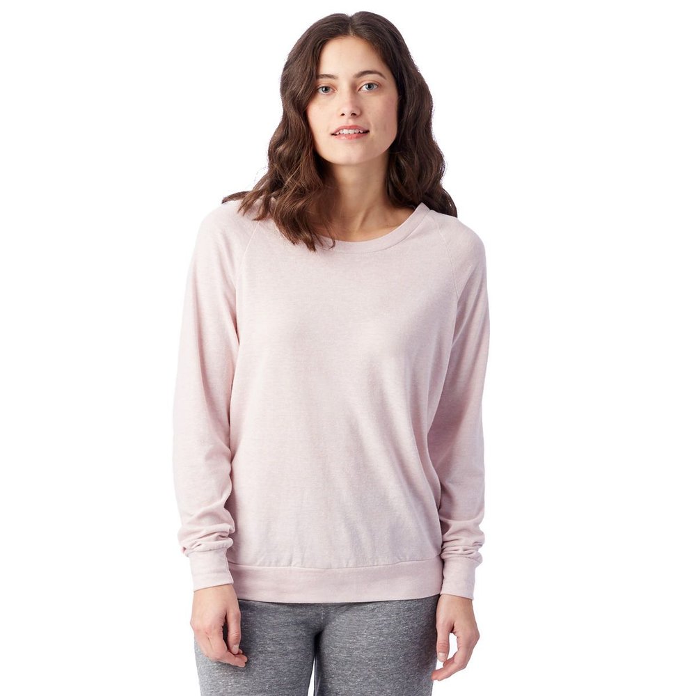 Sweat-shirt Crewneck rose doux durable 