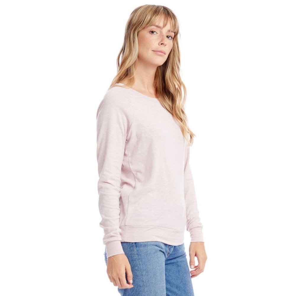 Sweat-shirt Crewneck rose doux durable 