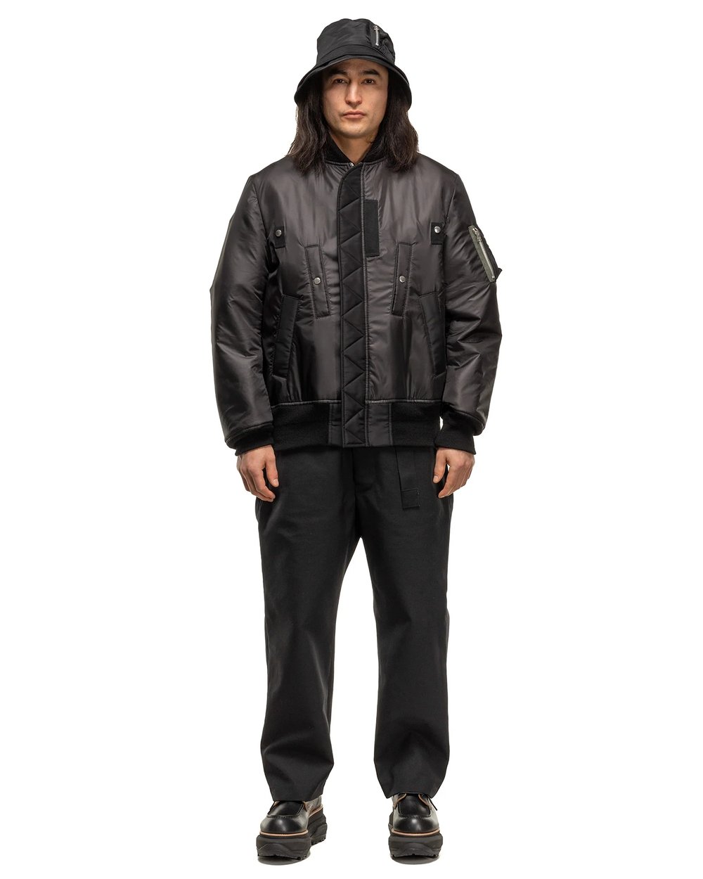 Dynamic Urbanity Custom Crafted Nylon Twill Blouson